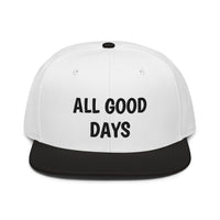 Snapback Hat "1052-0031 All Good Days (Black Logo)" - JCBTGlobal