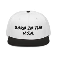 Snapback Hat "1052-0041 Born In The U.S.A. (Black Logo)" - JCBTGlobal