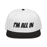 Snapback Hat "1052-0061 I'm All In (Black Logo)" - JCBTGlobal