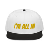 Snapback Hat "1052-0061 I'm All In (Yellow Logo)" - JCBTGlobal