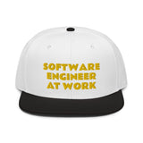 Snapback Hat "1052-0081 Software Engineer At Work (Yellow Logo)" - JCBTGlobal