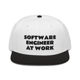 Snapback Hat "1052-0081 Software Engineer At Work (Black Logo)" - JCBTGlobal