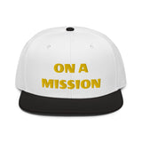 Snapback Hat "1052-0121 On A Mission (Yellow Logo)" - JCBTGlobal