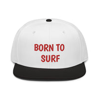 Snapback Hat "2051-0031 Born To Play Surf (Red Logo)" - JCBTGlobal