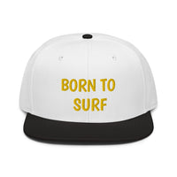 Snapback Hat "2051-0031 Born To Play Surf (Yellow Logo)" - JCBTGlobal