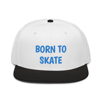 Snapback Hat "1051-0071 Born To Skate (Blue Logo)" - JCBTGlobal