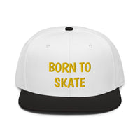 Snapback Hat "1051-0071 Born To Skate (Yellow Logo)" - JCBTGlobal