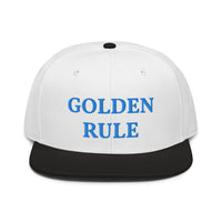 Snapback Hat "1052-0021 Golden Rule (Blue Logo)" - JCBTGlobal