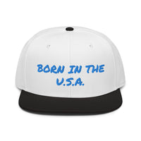 Snapback Hat "1052-0041 Born In The U.S.A. (Blue Logo)" - JCBTGlobal