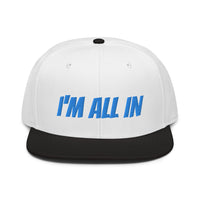 Snapback Hat "1052-0061 I'm All In (Blue Logo)" - JCBTGlobal