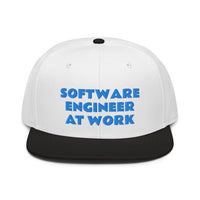 Snapback Hat "1052-0081 Software Engineer At Work (Blue Logo)" - JCBTGlobal