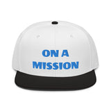 Snapback Hat "1052-0121 On A Mission (Blue Logo)" - JCBTGlobal