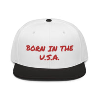 Snapback Hat "2052-0041 Born In The U.S.A. (Red Logo)" - JCBTGlobal