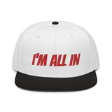 Snapback Hat "2052-0061 I'm All In (Red Logo)" - JCBTGlobal