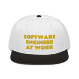 Snapback Hat "2052-0081 Software Engineer At Work (Yellow Logo)" - JCBTGlobal