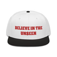 Snapback Hat "2052-0101 Believe In The Unseen (Red Logo)" - JCBTGlobal