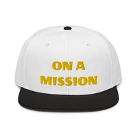 Snapback Hat "2052-0121 On A Mission (Yellow Logo)" - JCBTGlobal