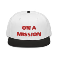 Snapback Hat "2052-0121 On A Mission (Red Logo)" - JCBTGlobal