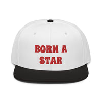 Snapback Hat "2052-0151 Born A Star (Red Logo)" - JCBTGlobal