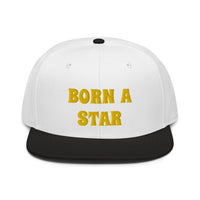 Snapback Hat "2052-0151 Born A Star (Yellow Logo)" - JCBTGlobal