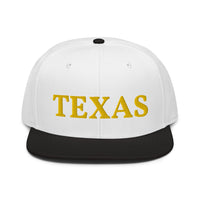 Snapback Hat "1053-0021 Texas (Yellow Logo)" - JCBTGlobal