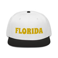 Snapback Hat "1053-0031 Florida (Yellow Logo)" - JCBTGlobal