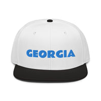 Snapback Hat "1053-0091 Georgia (Blue Logo)" - JCBTGlobal