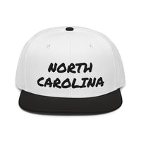 Snapback Hat "1053-0101 North Carolina (Black Logo)" - JCBTGlobal