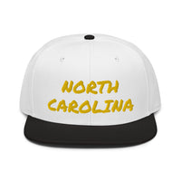 Snapback Hat "1053-0101 North Carolina (Yellow Logo)" - JCBTGlobal