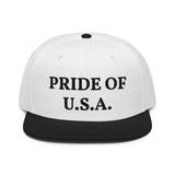 Snapback Hat "1054-0031 U.S.A. (Black Logo)" - JCBTGlobal