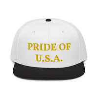 Snapback Hat "1054-0031 U.S.A. (Yellow Logo)" - JCBTGlobal