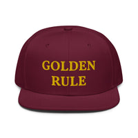 Snapback Hat "1052-0021 Golden Rule (Yellow Logo)" - JCBTGlobal