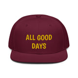 Snapback Hat "1052-0031 All Good Days (Yellow Logo)" - JCBTGlobal