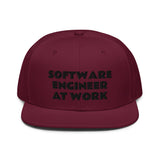 Snapback Hat "1052-0081 Software Engineer At Work (Black Logo)" - JCBTGlobal