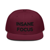 Snapback Hat "1052-0091 Insane Focus (Black Logo)" - JCBTGlobal