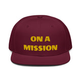 Snapback Hat "1052-0121 On A Mission (Yellow Logo)" - JCBTGlobal