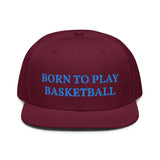 Snapback Hat "1051-0031 Born To Play Basketball (Blue Logo)" - JCBTGlobal