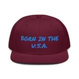 Snapback Hat "1052-0041 Born In The U.S.A. (Blue Logo)" - JCBTGlobal