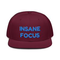 Snapback Hat "1052-0091 Insane Focus (Blue Logo)" - JCBTGlobal