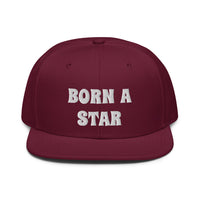 Snapback Hat "2052-0151 Born A Star (White Logo)" - JCBTGlobal