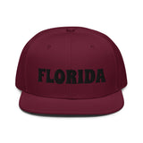 Snapback Hat "1053-0031 Florida (Black Logo)" - JCBTGlobal