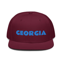 Snapback Hat "1053-0091 Georgia (Blue Logo)" - JCBTGlobal