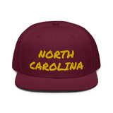 Snapback Hat "1053-0101 North Carolina (Yellow Logo)" - JCBTGlobal