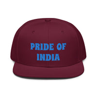 Snapback Hat "1054-0021 India (Blue Logo)" - JCBTGlobal