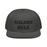 Snapback Hat "1052-0021 Golden Rule (Black Logo)" - JCBTGlobal