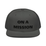 Snapback Hat "1052-0121 On A Mission (Black Logo)" - JCBTGlobal