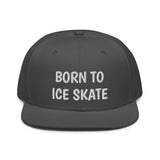 Snapback Hat "2051-0041 Born To Play Ice Skate (White Logo)" - JCBTGlobal