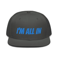 Snapback Hat "1052-0061 I'm All In (Blue Logo)" - JCBTGlobal