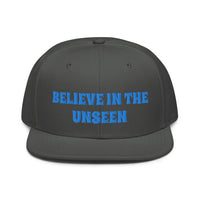 Snapback Hat "1052-0101 Believe In The Unseen (Blue Logo)" - JCBTGlobal