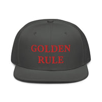 Snapback Hat "2052-0021 Golden Rule (Red Logo)" - JCBTGlobal